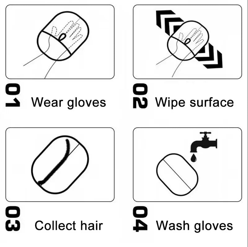 Pet Hair Remover Glove – Reusable & Effective